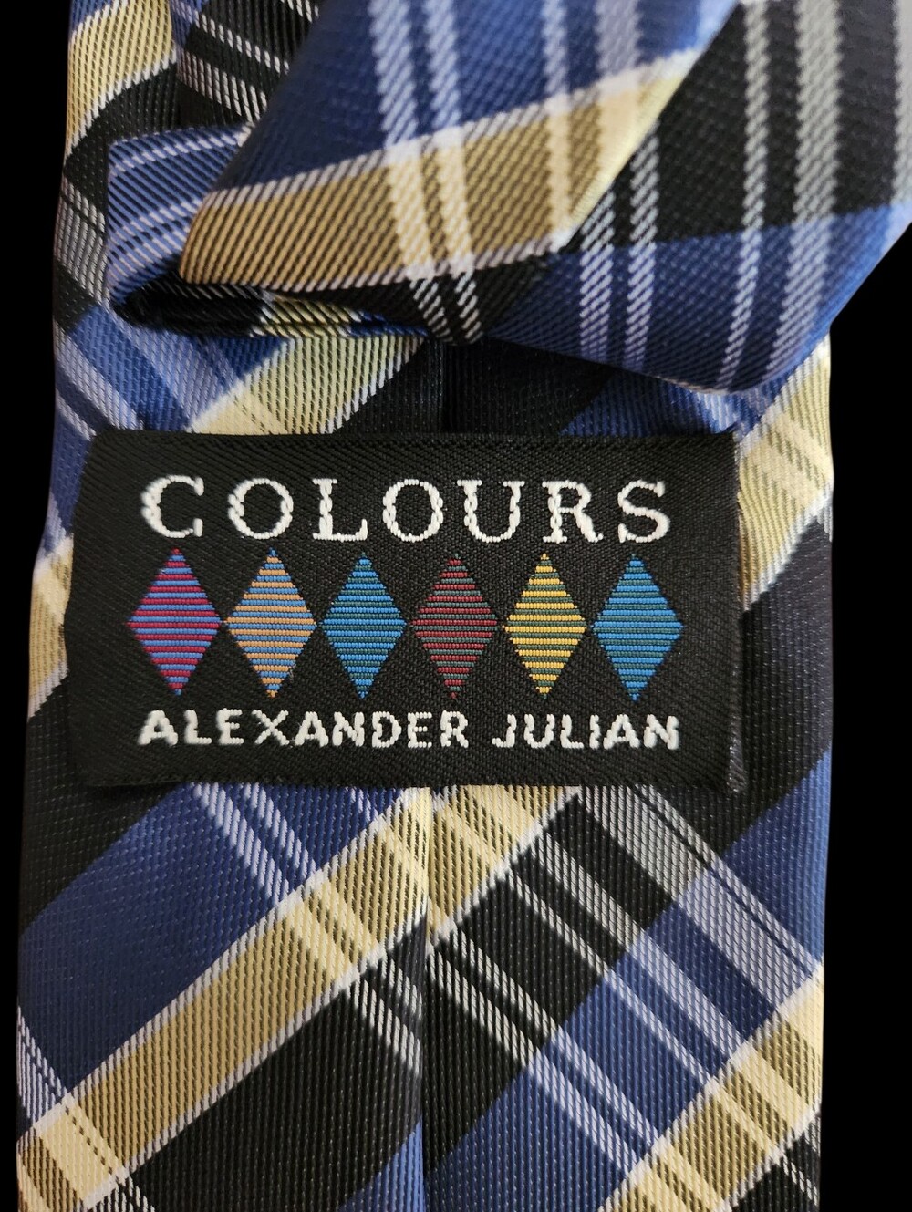 Mens Geometric Silk Blend Neckties New to Vintage Lot of 3 - Picture 5 of 7